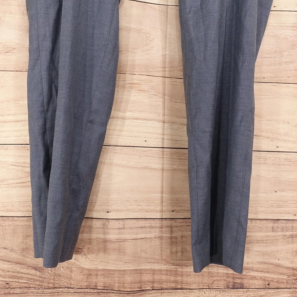 New! Calvin Klein Dress Pants Mens 40x30 Blue Slim Fit Stretch Flat Front - Picture 4 of 10